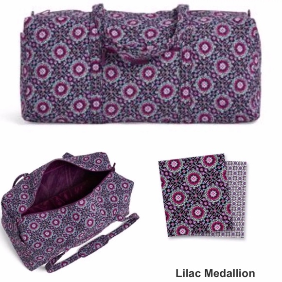 vera bradley lilac medallion weekender